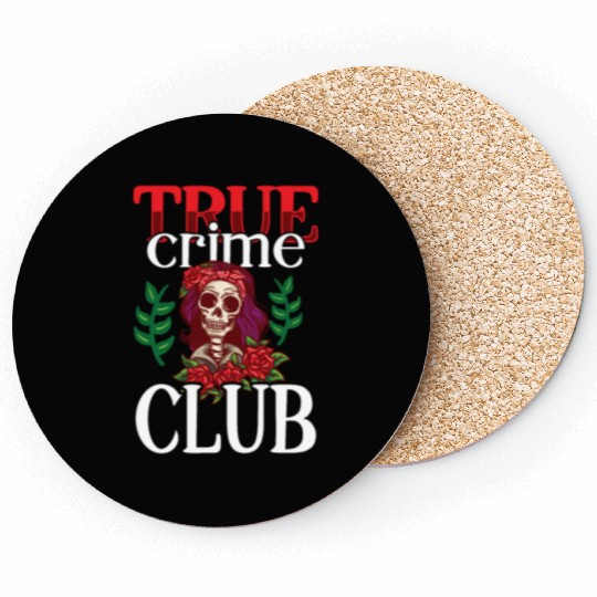 True Crime Murder Spy Crime Interest Gift Idea Coasters