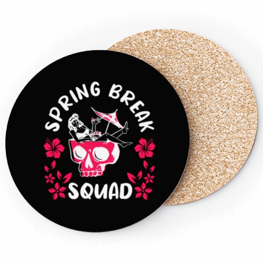Spring Break Squad Summer Vacation Spring Break Coasters