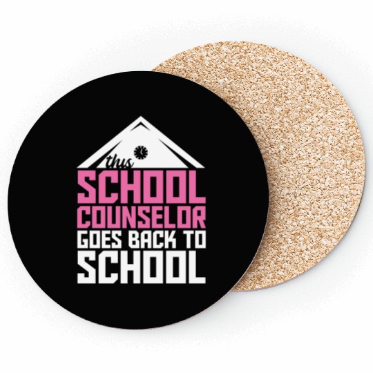 Back To School School Counselor Coasters