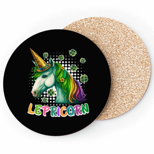 Lepricorn St. Patrick's Day Unicorn Women Coasters
