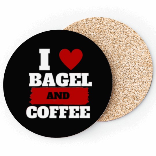 bagel and coffee, coffee meet bagel quotes gift Coasters