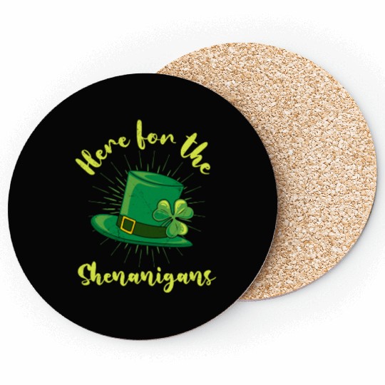 St Patrick's Day Here for the Shenanigans Coasters