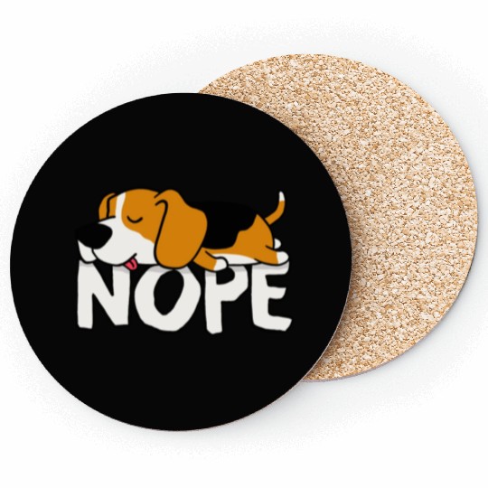 Nope! Cute Beagle Coasters