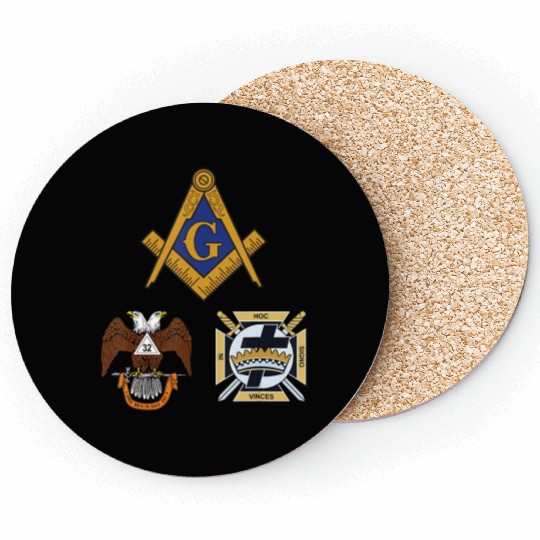 Mason Scottish Rite Knights Templar Coasters