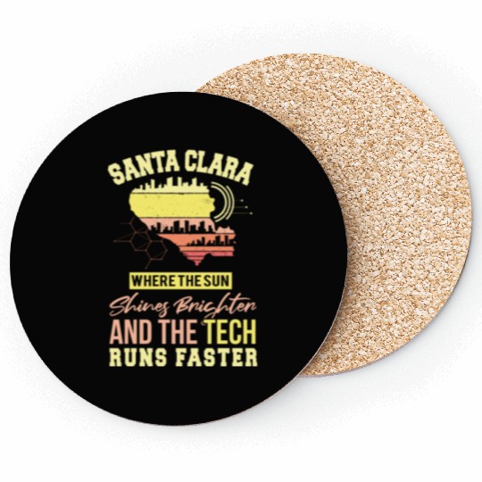 Santa Clara San Francisco United States Design Coasters