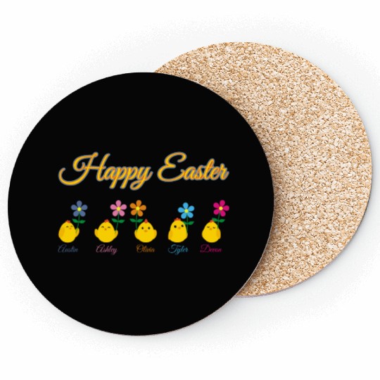 Happy Easter Austin Ashley Olivia Tyler Devon Coasters