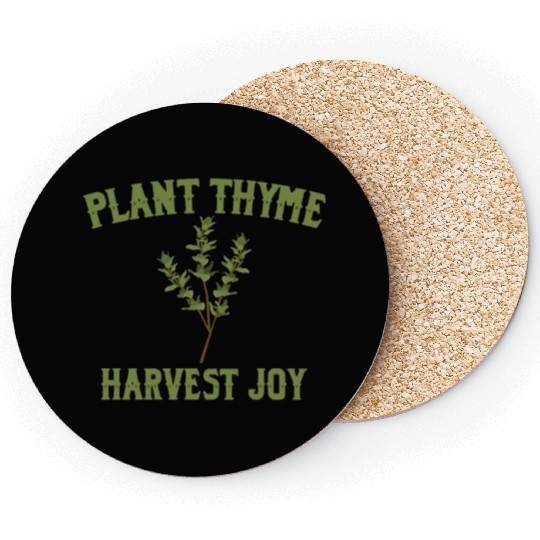 Plant Thyme Harvest Joy Coasters