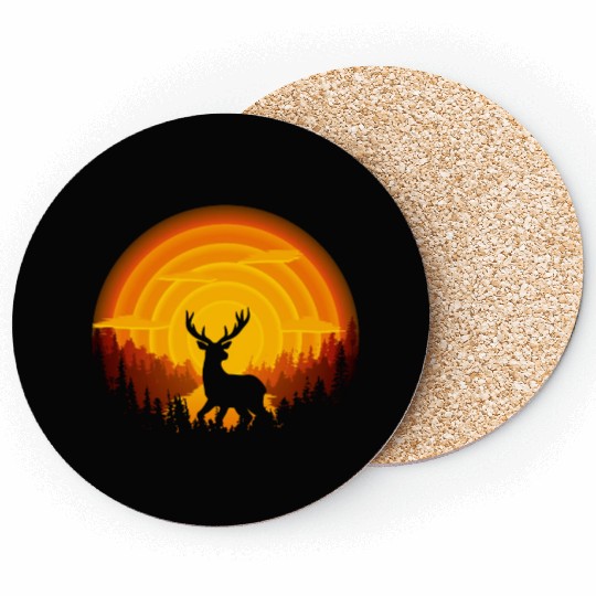 Deer shadow Coasters