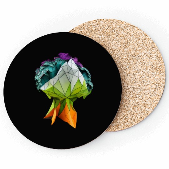 Origami Broccoli: Delightful and Whimsical Paper Coasters