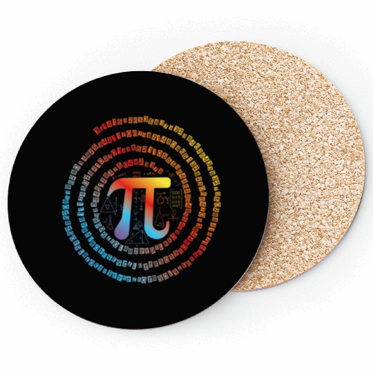 Funny Pi Day Color Numbers Coasters For Teachers Studen