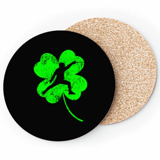 Fencing St. Patrick's day shamrock Coasters