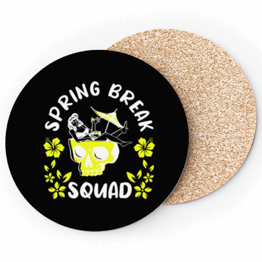 Spring Break Squad Summer Vacation Spring Break Coasters