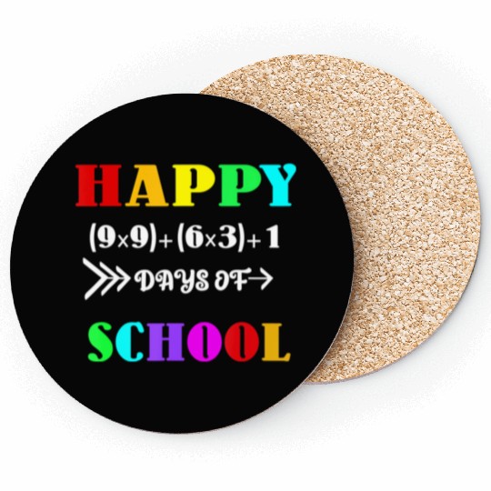 Math Formula 100 Days Of School Funny Math Teacher Coasters