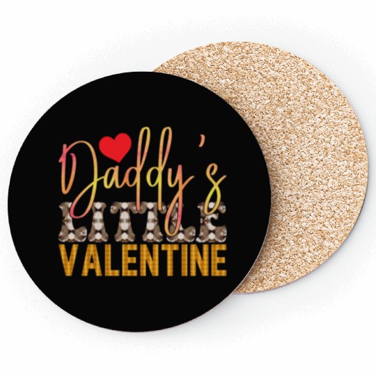 Daddy s Little Valentine Sublimation Coasters