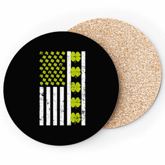 United States Shamrock St. Patrick's Day Coasters
