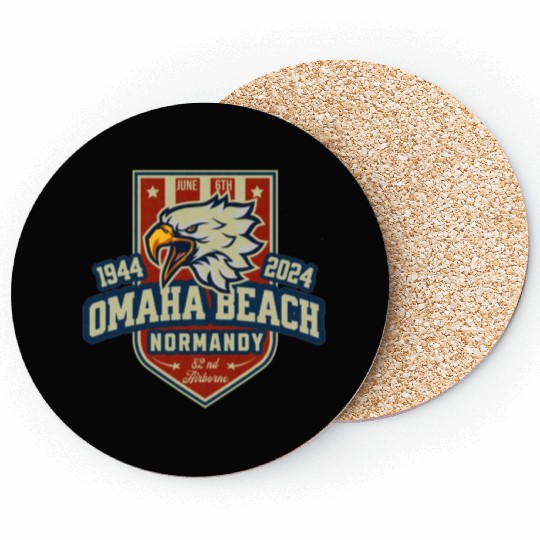 Omaha Beach Normandy D DAY 80 th anniversary Coasters