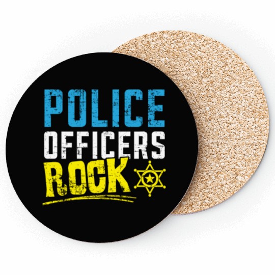 Military Police Officer Cop Law Enforcement Coasters