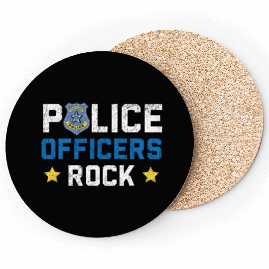 Military Police Officer Cop Law Enforcement Coasters