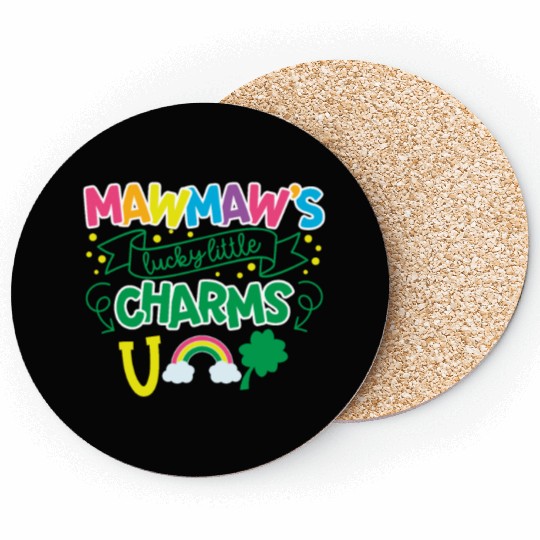 Mawmaw's Lucky Little Charms Clover Shamrock Coasters