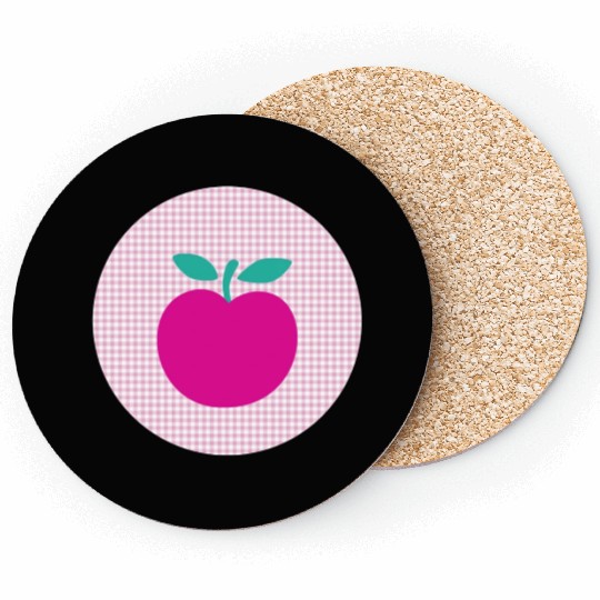 pink apple Coasters