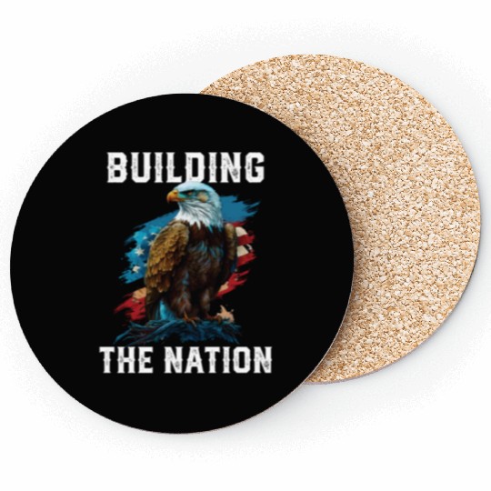 Building the Nation American Bald Eagle America Coasters