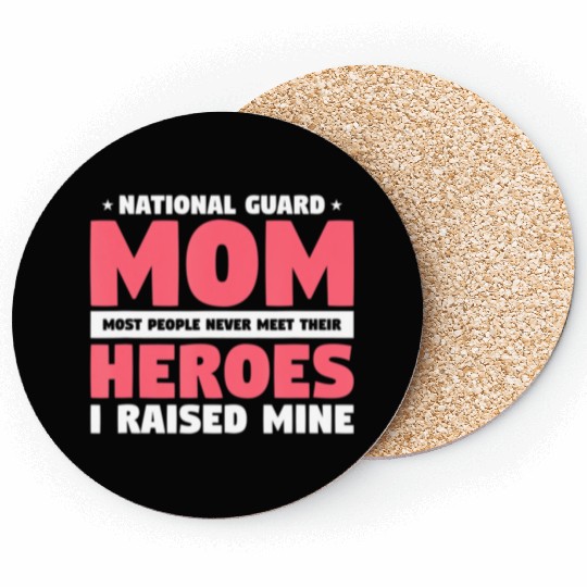 National Guard Mom Lovely Mother Family Military Coasters