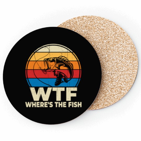 WTF wheres the fish Coasters