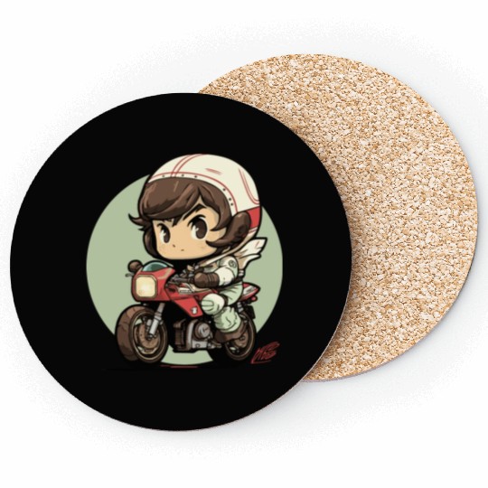 Motorcycle Boy Coasters