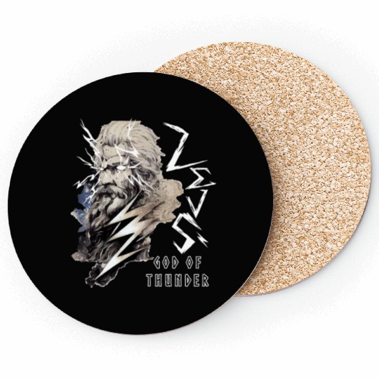 Zeus Greece God Of Thunder Lightning Mythology Gre Coasters
