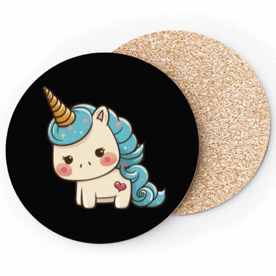 Cute colorful unicorn Coasters