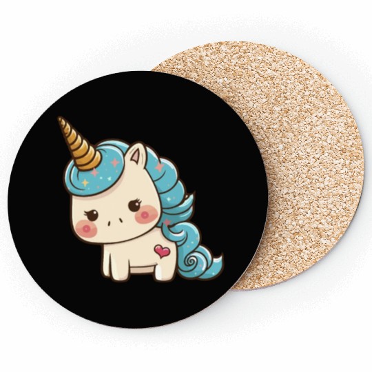 Cute colorful unicorn Coasters