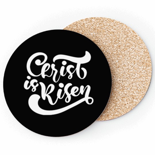 He Is Risen Religious Easter Coasters
