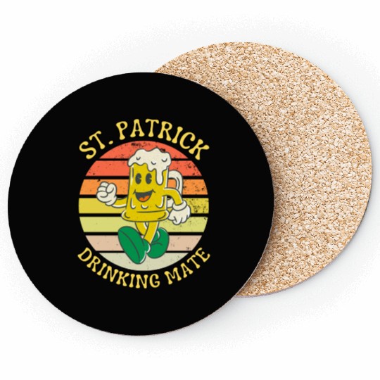 ST PATRICK DRINKING MATE Coasters