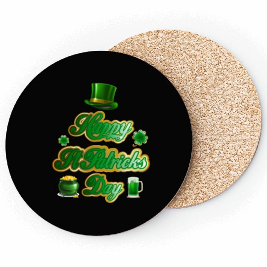 St Patricks Day Irish Shamrock Ireland Saint Coasters