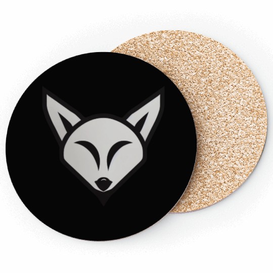 Bad Fox Logo Coasters