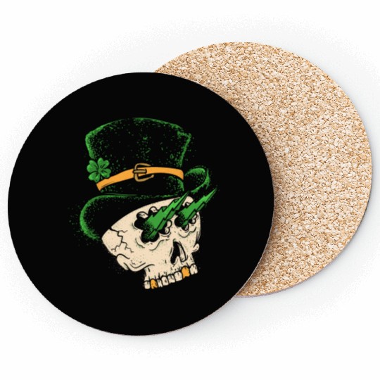 st patrick's skull Coasters