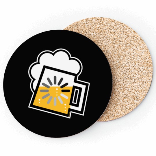 Beer Loading (Drinking In Progress / Icon / /) Coasters