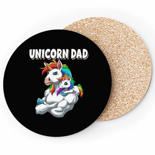 Unicorn Dad for a Unicorn lovers Coasters