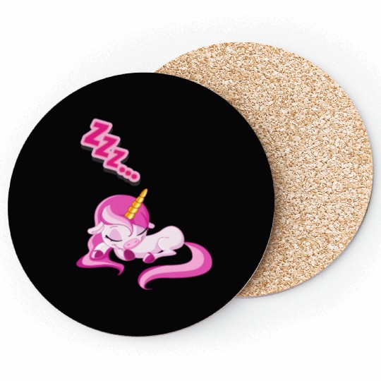 Sleeping Unicorn Coasters