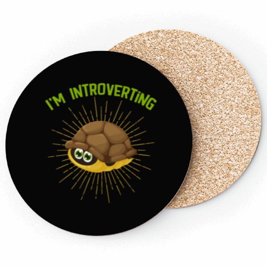 Introverted Person Turtle Lover Coasters