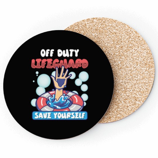 Swimmer Scuba Diving Lifeguard Water Sport Coasters