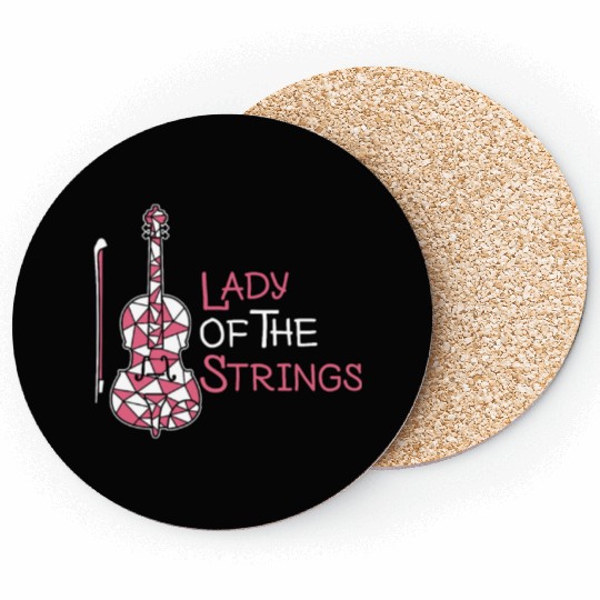 Violin Violinist Lady Coasters