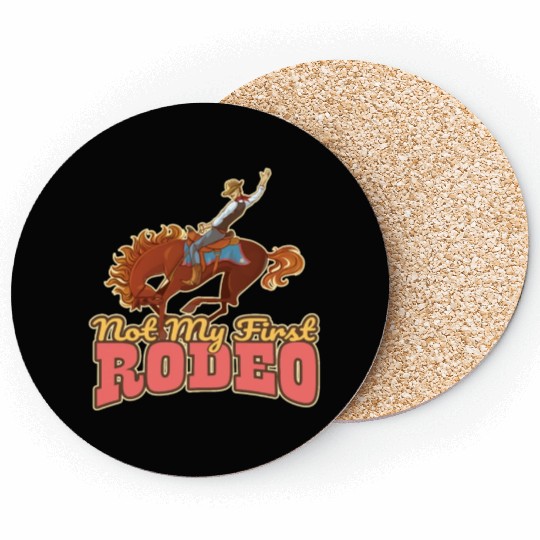 Cowboy Barn Bull Rider Rodeo Country Western Gift Coasters