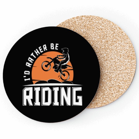 Motocross Motorcycle Biker Dirt Bike Coasters