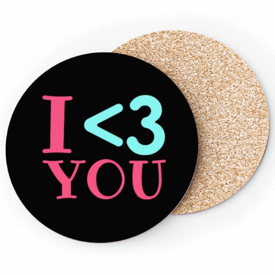 I Love You, Heart, Cool, Marriage, Wedding, bride Coasters