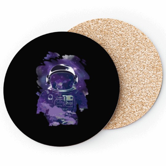 Milky Way Astronaut Astronomy Galaxy Stars Coasters