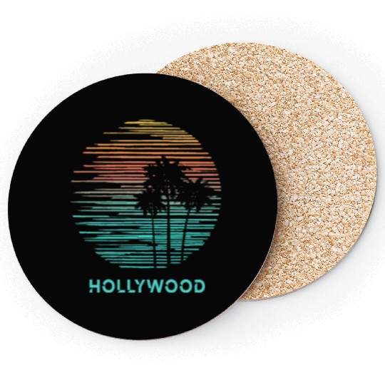 Hollywood California Cool Souvenir Vacation Coasters