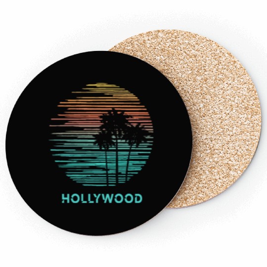 Hollywood California Cool Souvenir Vacation Coasters