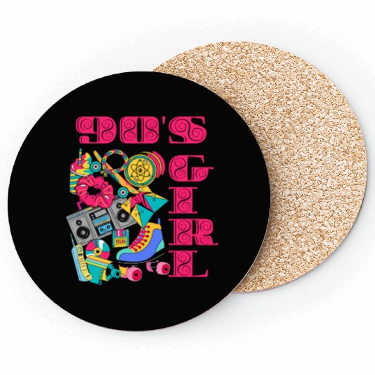 "90s Girl" Vintage Nostalgia Coasters