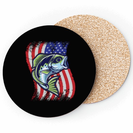 US Bass Fish Coasters